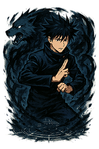 ✨🐺 Megumi Sombras – Jujutsu Kaisen | Camisa Anime