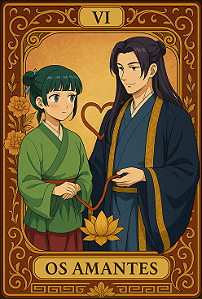 ✨💚 Os Amantes – Maomao & Jinshi | Coleção Tarot Diário de uma Apotecária