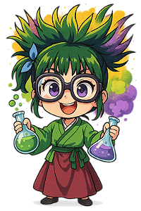 ✨🧪 Maomao Cientista Chibi – Cabelos em Explosão | Diário de uma Apotecária