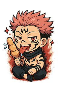 ✨😈 Sukuna Divertido – Jujutsu Kaisen | Camisa Anime Chibi