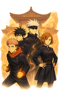 ✨🔥 Golden Squad – Jujutsu Kaisen | Camisa Anime