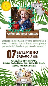 Convite Digital Safari