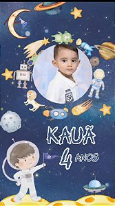 Convite Animado Astronauta