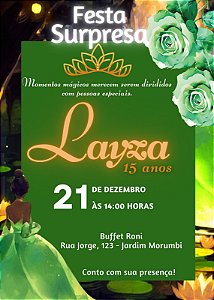 Convite Digital A Princesa e o Sapo