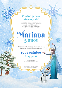 Convite Digital Frozen