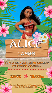 Convite Moana