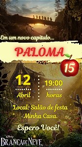 Convite Branca de Neve o Filme