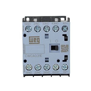 Mini Contator Auxiliar Weg CWCA 31-3NA+ 1NF 24VAC