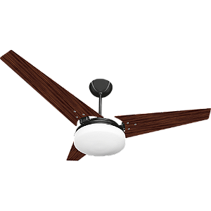 Ventilador Jurere Preto/Tabaco 127V-Ventex