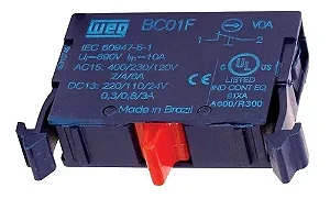 Bloco de Contato weg Csw/Cew NF P/ Botao Weg BC01F