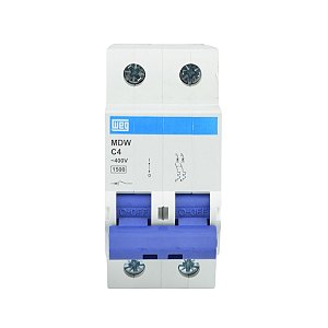 Disjuntor Bipolar Mdw-c 4A 5ka Weg