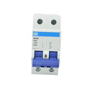 Disjuntor Bipolar Mdw-c 63A 5ka Weg