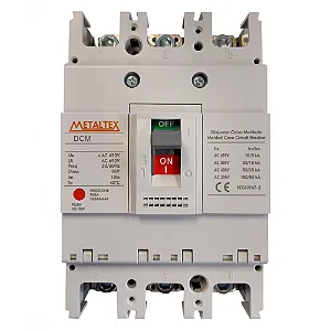 Disjuntor Caixa Moldada Tripolar 63A 100Ka Metaltex