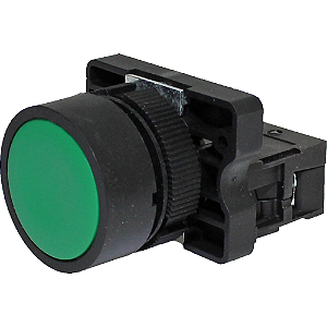 Botao de pulso Plastico Verde 22MM 1NA