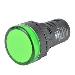 Sinaleiro Led 22MM Verde 220V