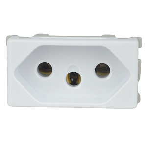 Tramont. Liz/Lux2 ModuloTom 2P+T 10A Branca 57115/030