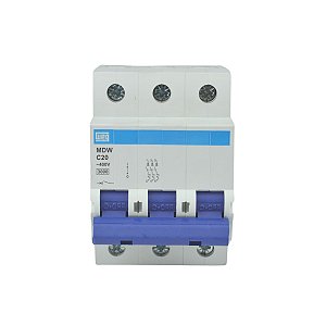 Disjuntor Tripolar Mdw-c/ MDWP 20A 5ka Weg