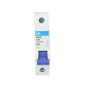 Disjuntor Monopolar Mdw-c 25A 5ka Weg