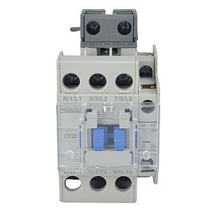 Contator CT22-311 Tripolar 22A 220V 1NA+1NF - Metaltex