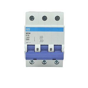 Disjuntor Tripolar Mdw-c 10A 5ka Weg