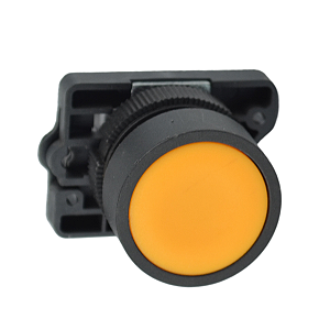 Botao de pulso Plastico Amarelo 22MM 1NA