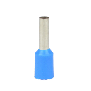 Terminal Tubular Simples 2,5MM Azul Pct 100pc
