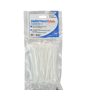 Abracadeira de Nylon 2,5 x 100MM Branca T18R Hellermann PCT 100UN
