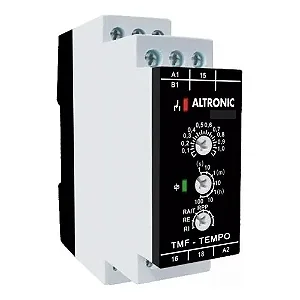Rele Temporizado Multifuncao 24vcc/220v Altronic Tmf01