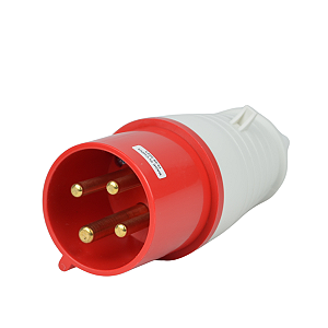 Plugue Industrial 3P+T32A Vermelha