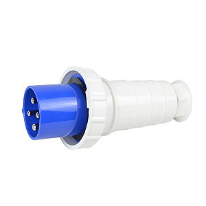 Plugue Industrial 3P+T 220V 63A 9H Azul