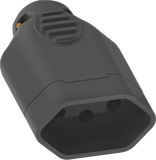 Plugue Femea 2P+T 20A Preto - Ilumi