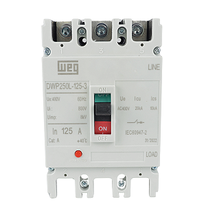 Disjuntor Caixa Moldada Weg  DWP125L 125A