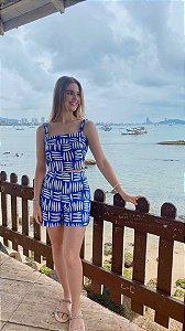 Conjunto Em Linho Estampado