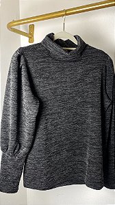 Blusa Malha Aspen Gola Alta