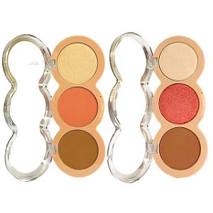 Paleta Trio Iluminador|blush|contorno Belle Angel