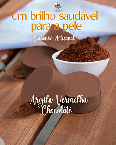 Sabonete de Argila Vermelha e Chocolate