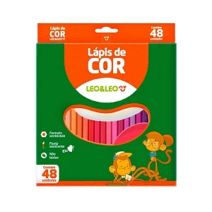 Lápis 48 Cores Sextavado Leoeleo