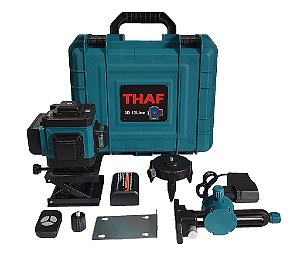 Nível a Laser 3D 12 Linhas - Verde com Controle THAF (PRODUTO IMPORTADO)