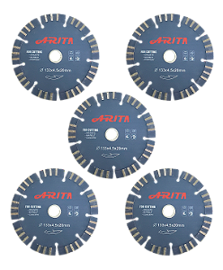 Kit 5 Discos Arita 133mm para Cortadora de Parede Thaf / Arita Sl180 (PRODUTO ORIGINAL)