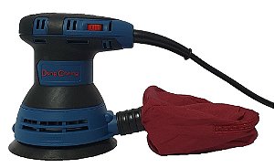Lixadeira Rotorbital 300W DongCheng DSA125 125mm 5" com Coletor de Pó (PRODUTO IMPORTADO)