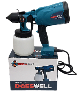 Pistola Pintura Pulverizadora Tinta Paint 800w - DOES WELL PM8825 (PRODUTO ORIGINAL)