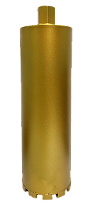 BROCA SERRA COPO DIAMANTADA PARA PERFURATRIZ 132MM X 450MM 1.1/4 DOURADA (PRODUTO IMPORTADO)