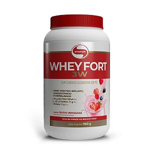 Whey fort 3W 900g frutas vermelhas