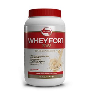 Whey fort 3W 900g banana