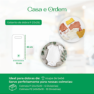 Gabarito de Dobra P (12x25) em PS