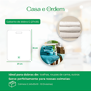 Gabarito de Dobra G (27x35) em PS