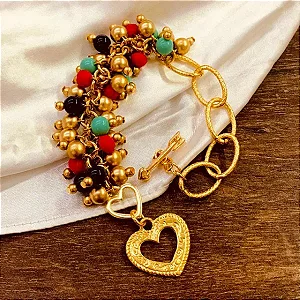 Pulseira Cachinho colorido - Bijuteria