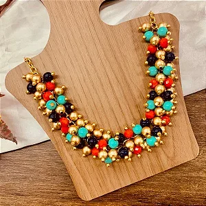 Colar Cachinho Colorido - Bijuteria