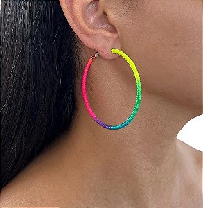 Brinco Argola Color - Bijuteria