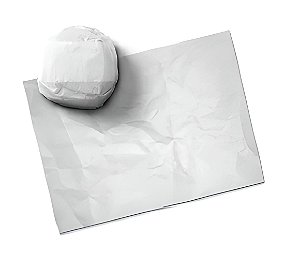 PAPEL MANTEIGA EMBALAR SEGURAR HAMBURGUER BRANCO LISO 30X38 250F